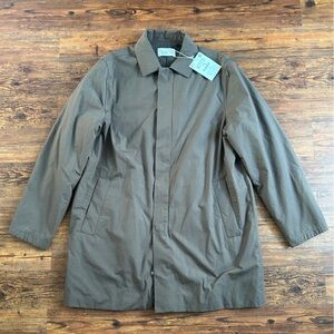 NWT ZARA Origins Men’s Taupe minimalist Car Coat